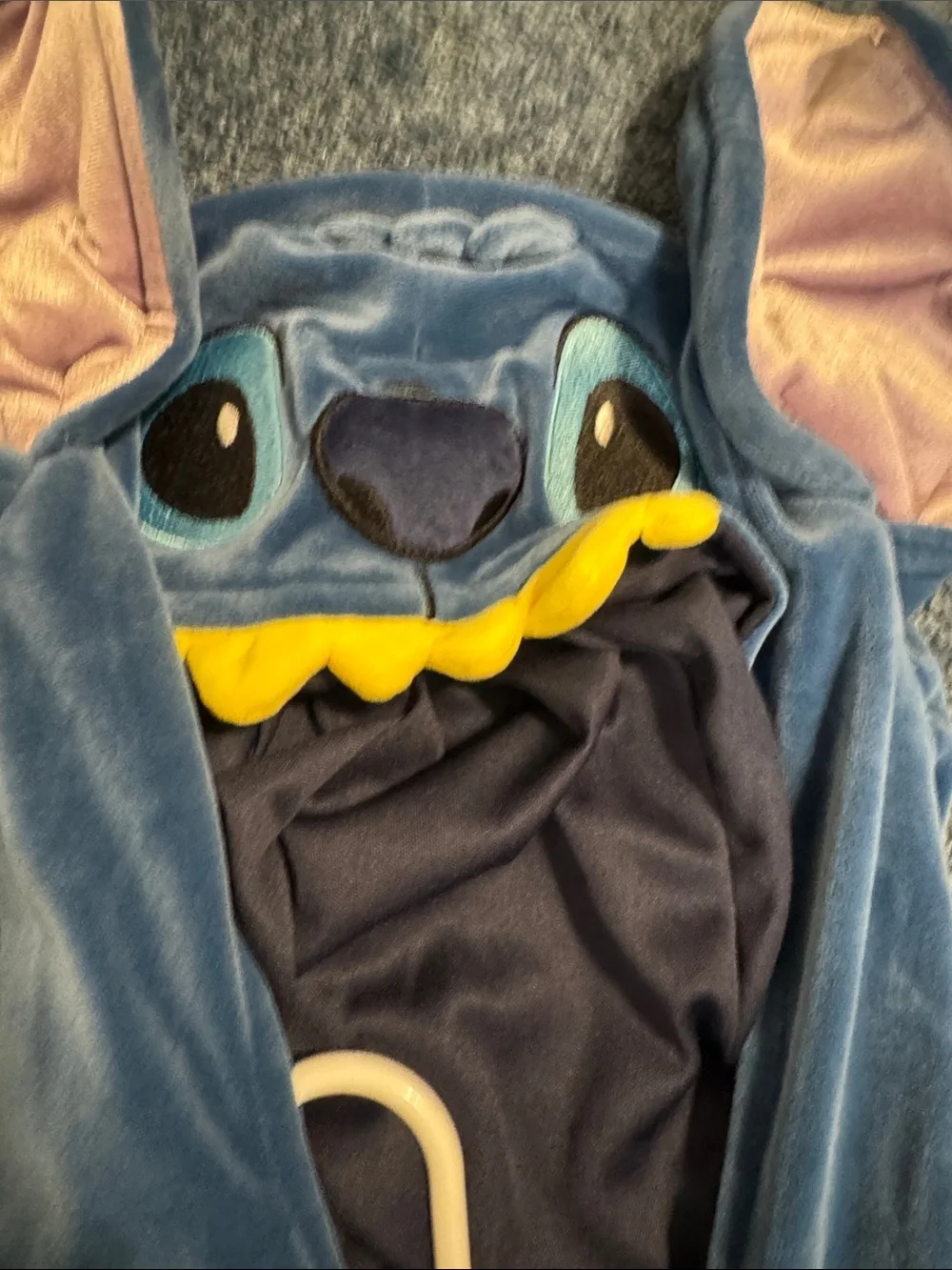 Disney Blue Stitch-Inspired Tulle Dress Costume with Hood - Picture 2 of 5